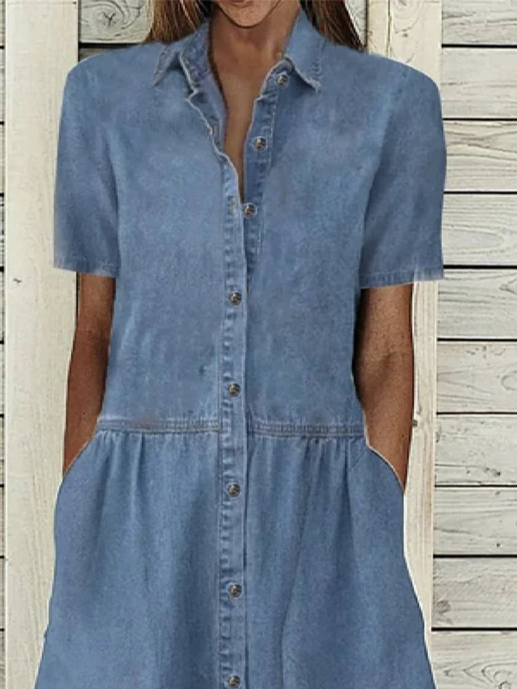 Look Button-Front Dress