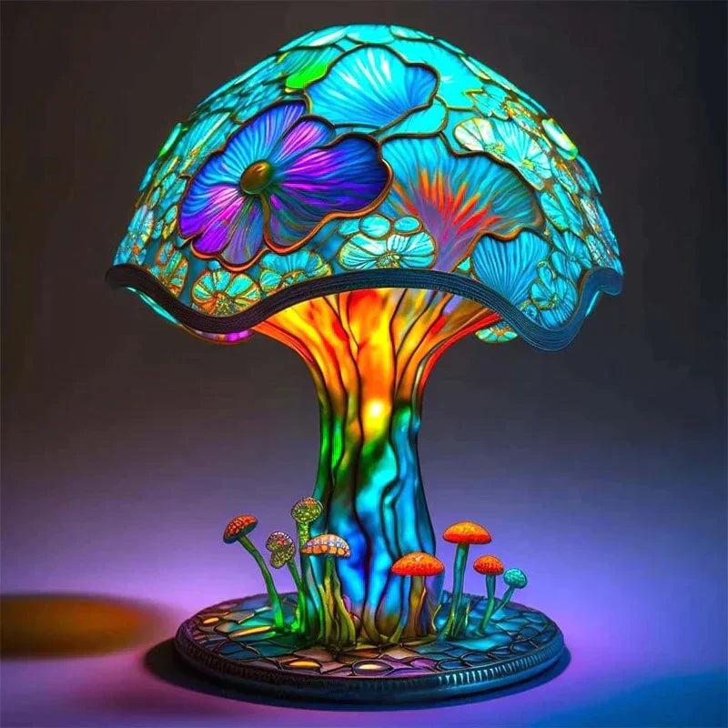 Magical Colorful Glass Lamp for a Cozy Atmosphere