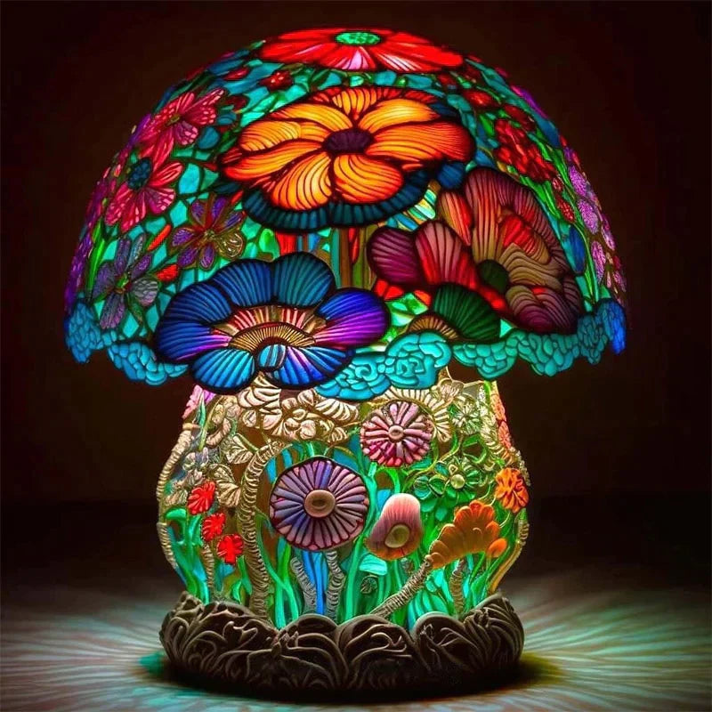 Magical Colorful Glass Lamp for a Cozy Atmosphere