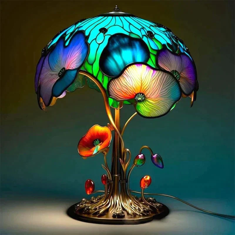 Magical Colorful Glass Lamp for a Cozy Atmosphere