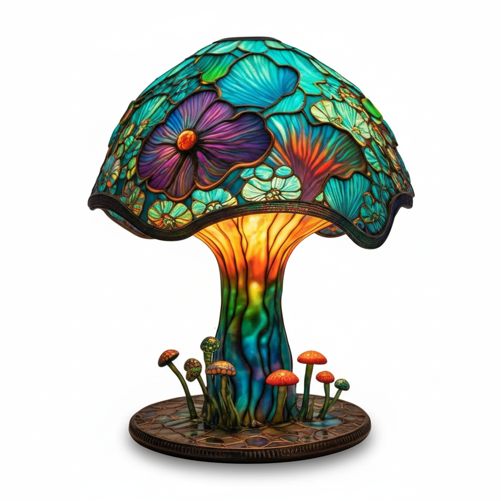 Magical Colorful Glass Lamp for a Cozy Atmosphere