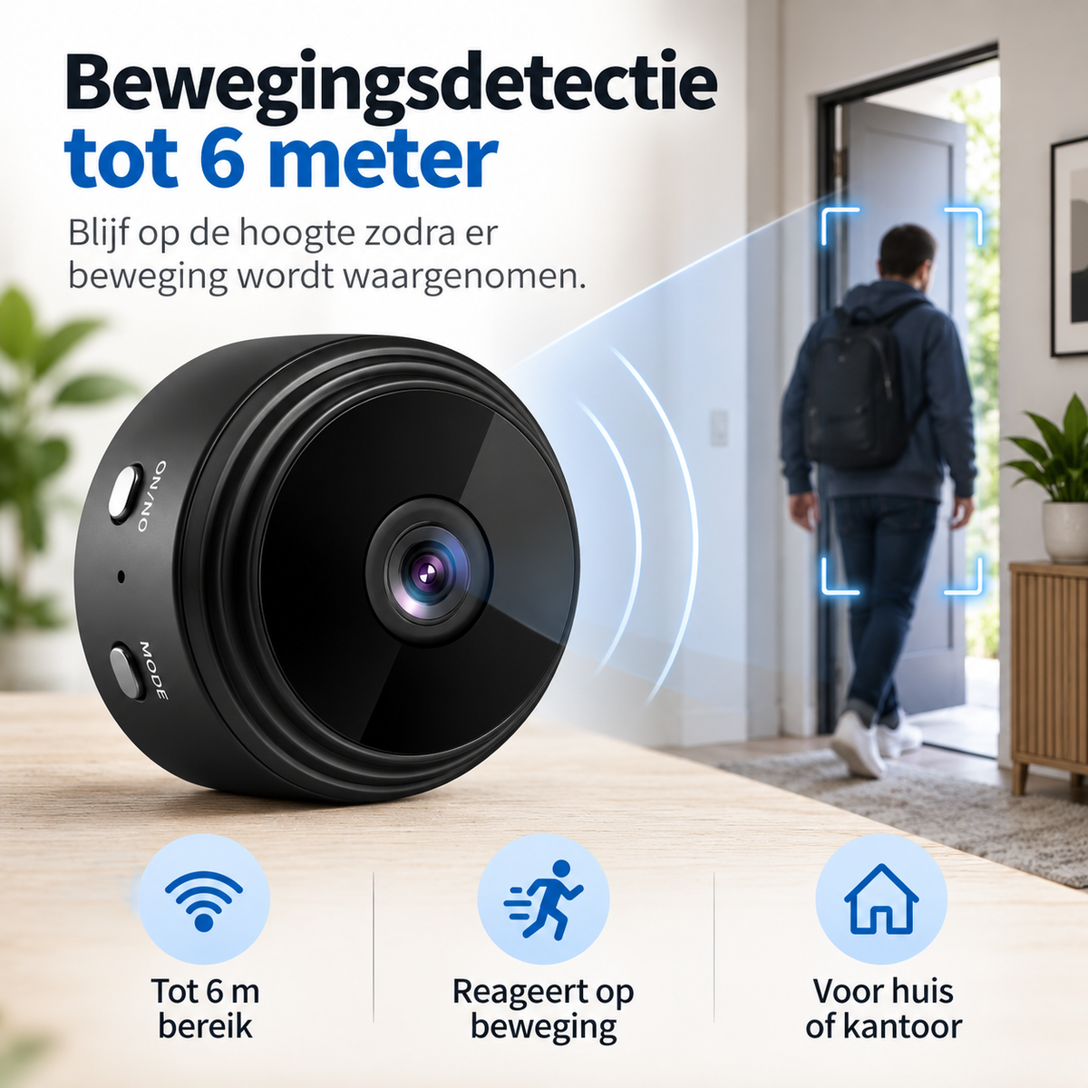 Magnetic Mini WiFi Camera 1080P HD for Discreet Surveillance