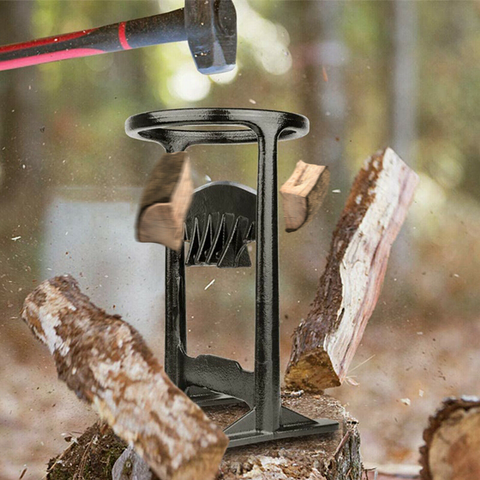 Manual Log Splitter for Firewood Splitting – Ergonomic Steel Design, Compact and Portable