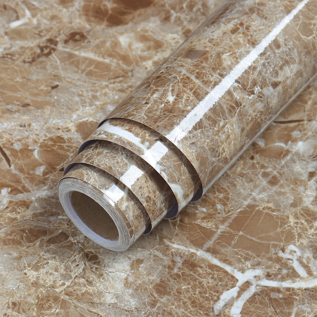 Marble-Look Surface Wrap - Waterproof and Oilproof Decorative Film