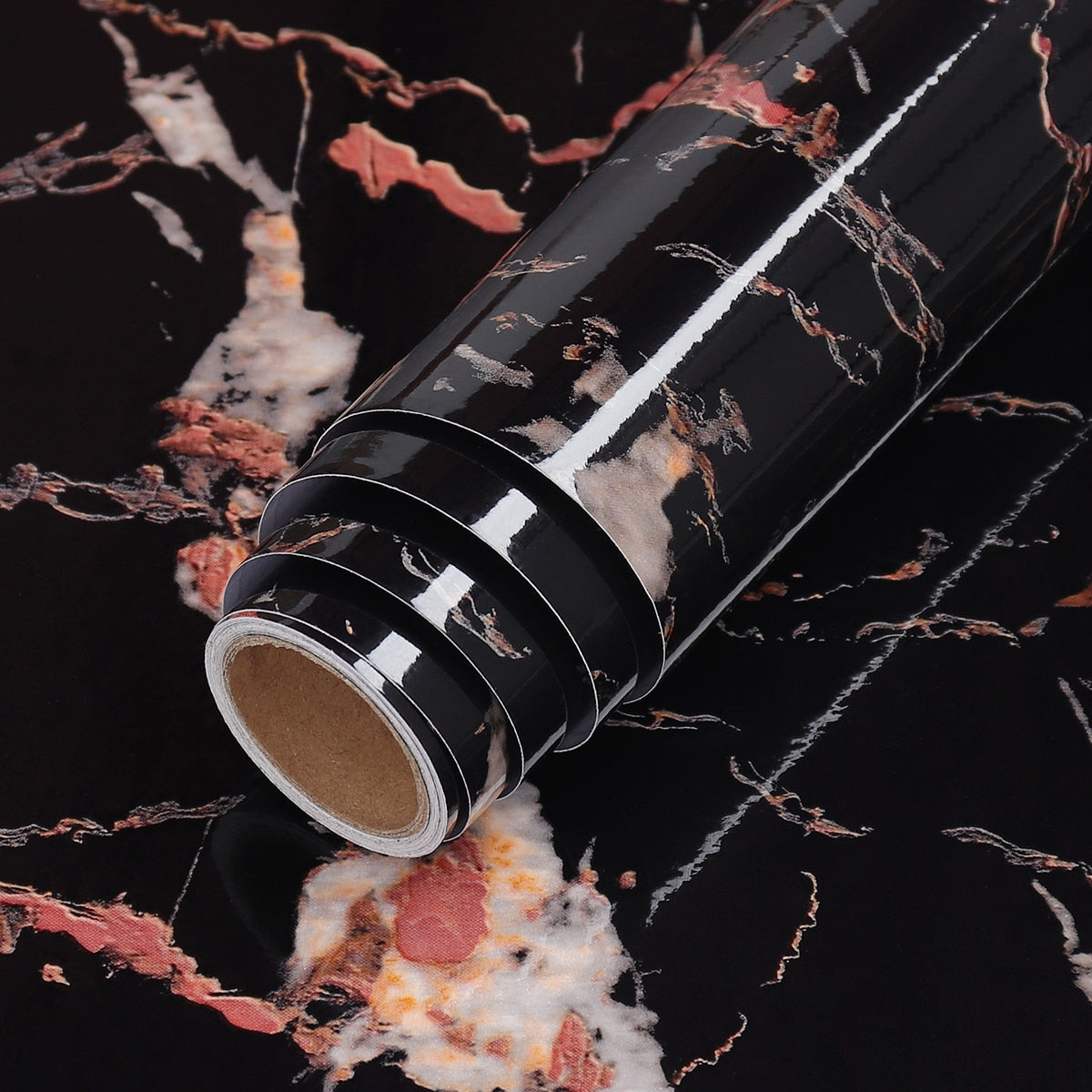 Marble-Look Surface Wrap - Waterproof and Oilproof Decorative Film