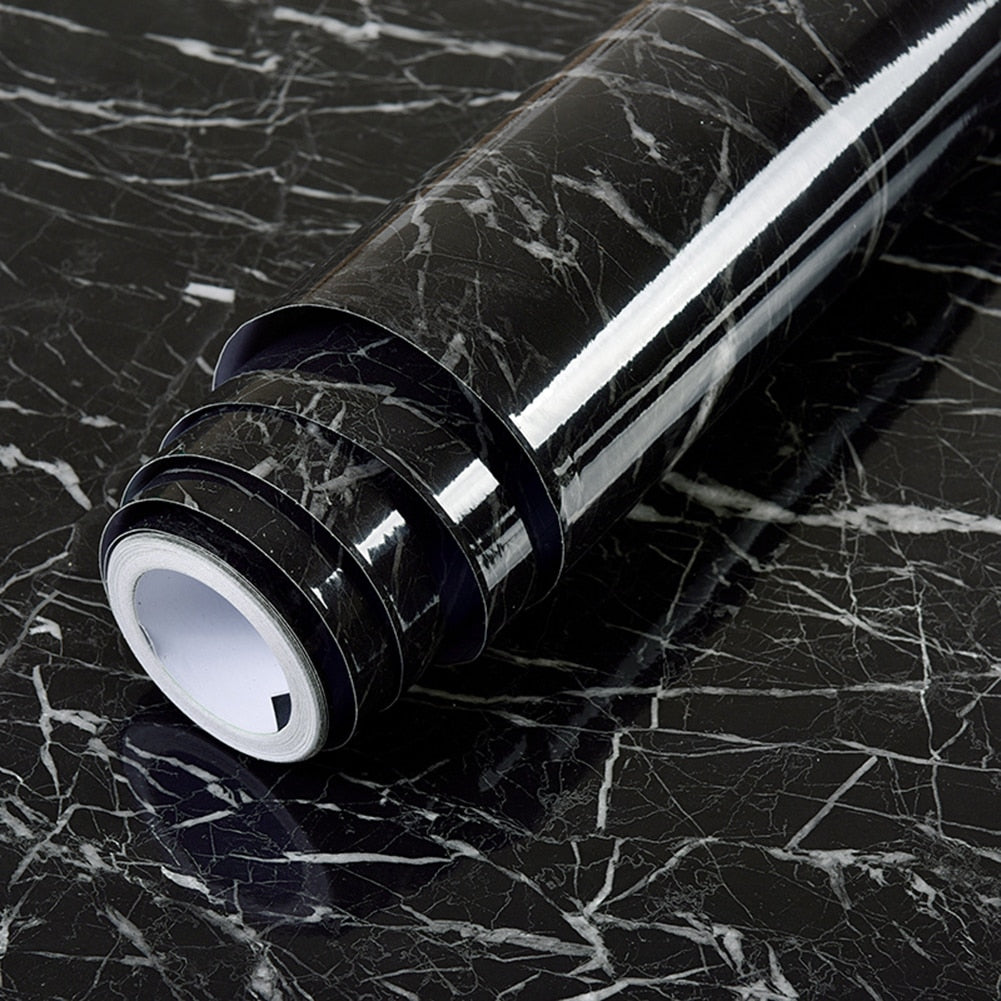 Marble-Look Surface Wrap - Waterproof and Oilproof Decorative Film