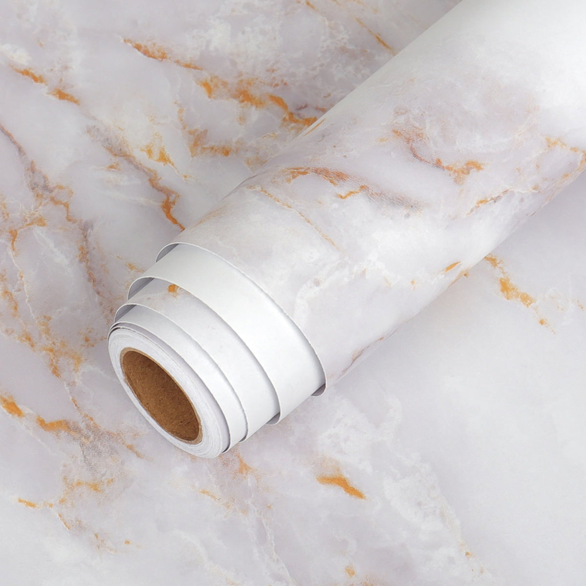 Marble-Look Surface Wrap - Waterproof and Oilproof Decorative Film
