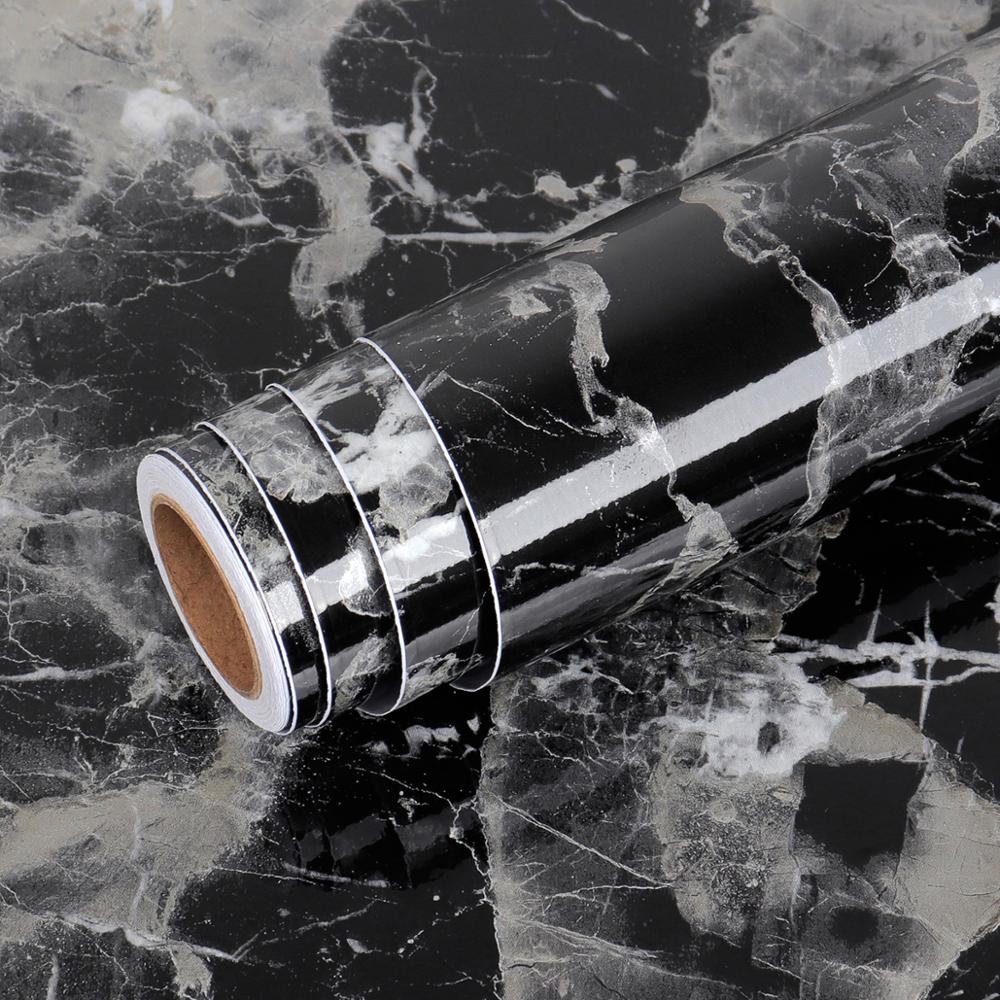 Marble-Look Surface Wrap - Waterproof and Oilproof Decorative Film