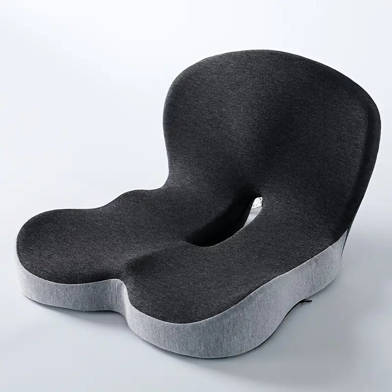 Memory Foam Backrest and Seat Cushion - Lumbar and Buttock Support