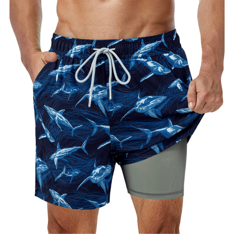 Men's 2-in-1 Swim Trunks