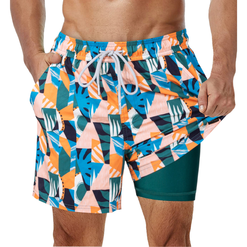 Men's 2-in-1 Swim Trunks
