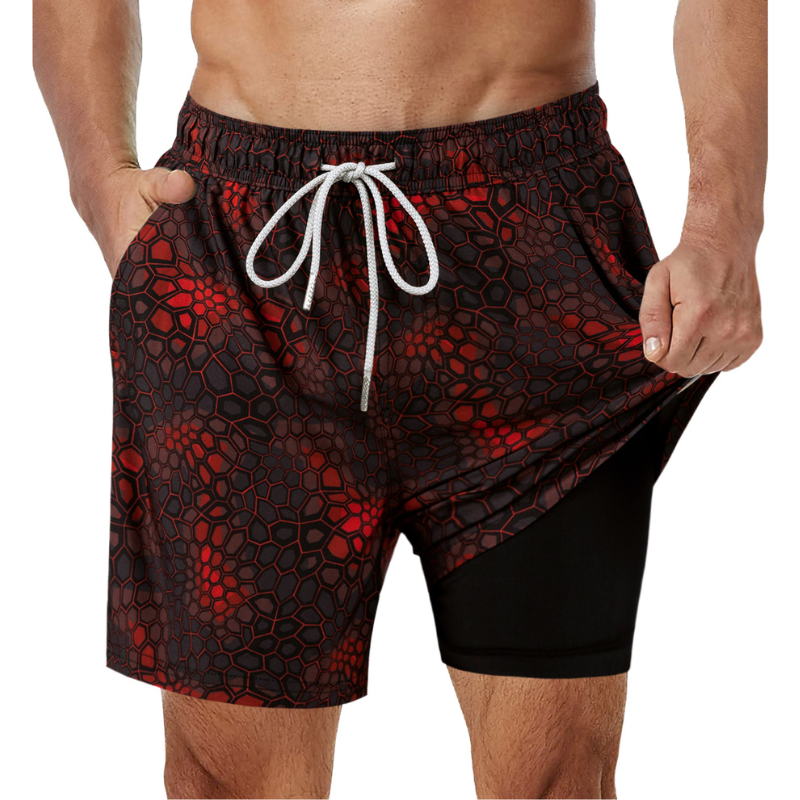 Men's 2-in-1 Swim Trunks
