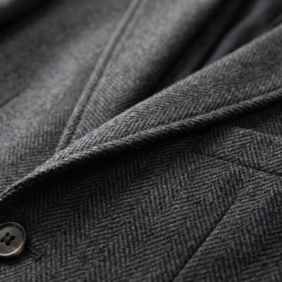 Men's 3-Piece Herringbone Suit - Classic Tailored Fit