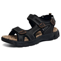 Men's Adjustable Comfort Sandals with Contrast Stitching