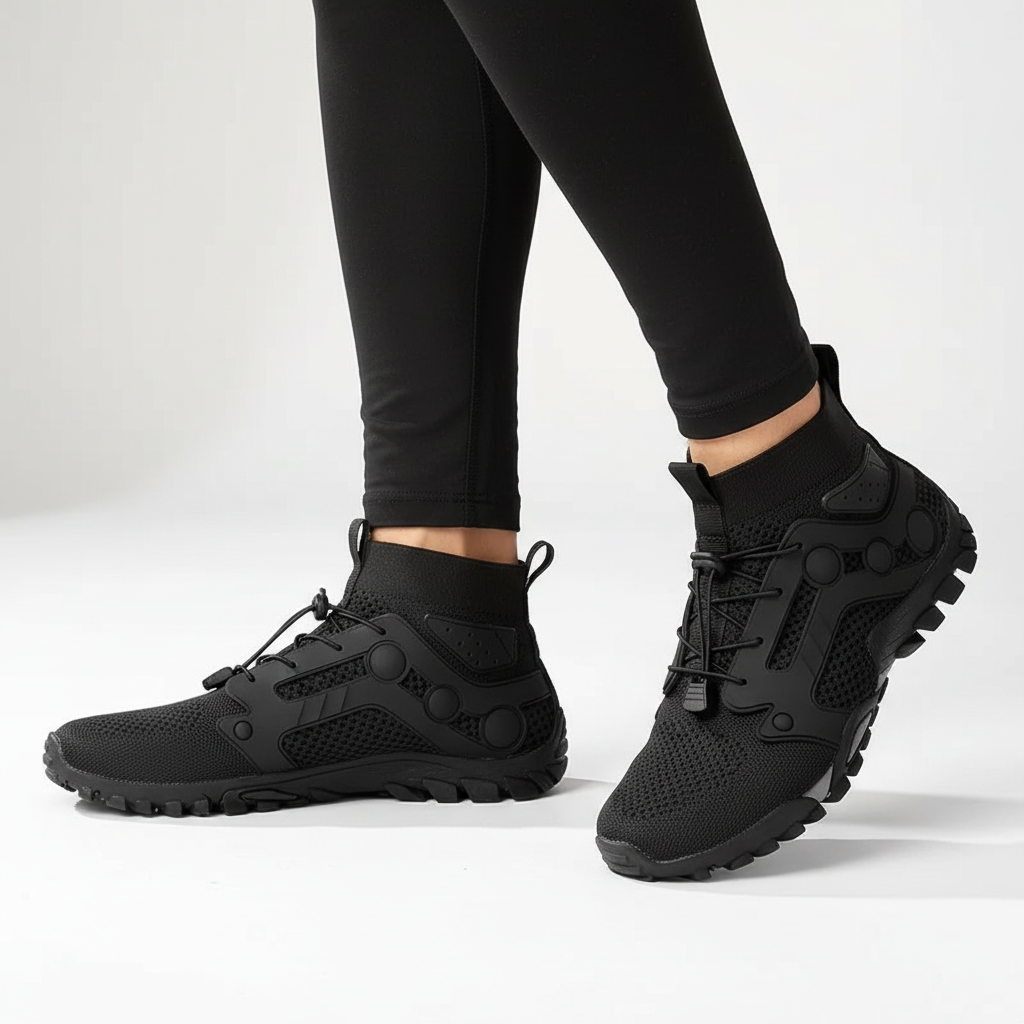 Men's Barefoot High-Top Walking Shoes for Trail & Comfort