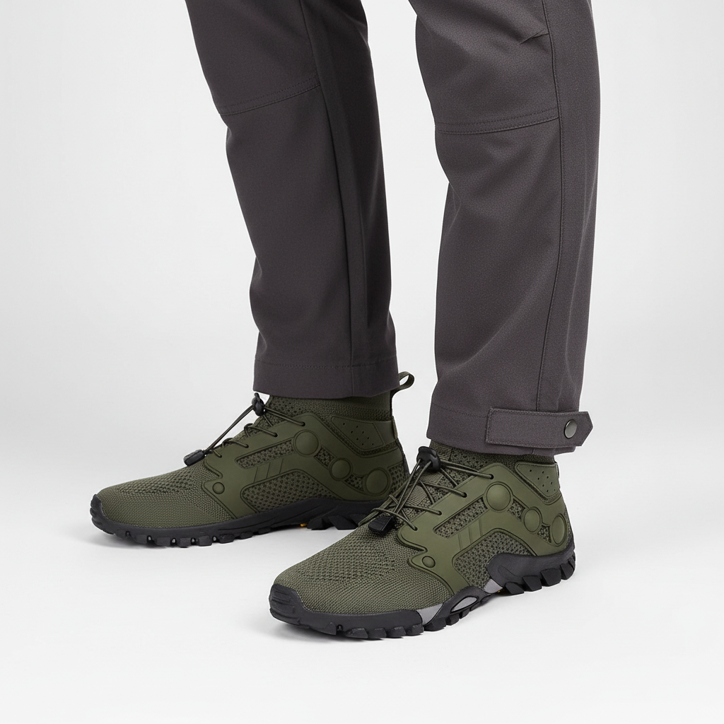 Men's Barefoot High-Top Walking Shoes for Trail & Comfort