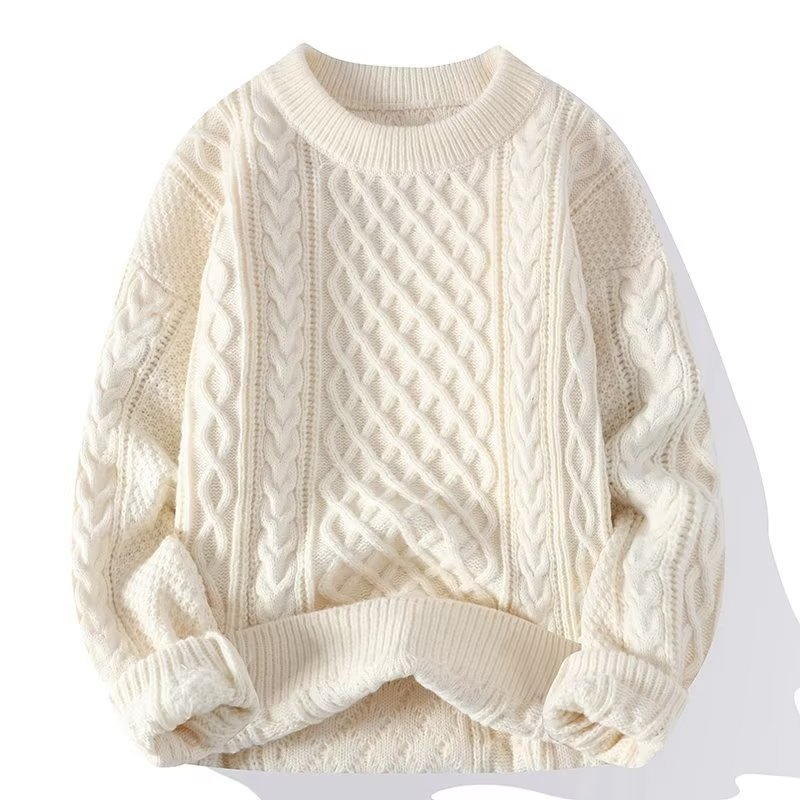 Men's Cable- Crew Neck Sweater