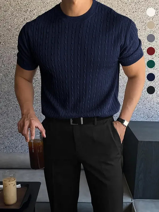 Men's Cable- Short-Sleeve T-Shirt