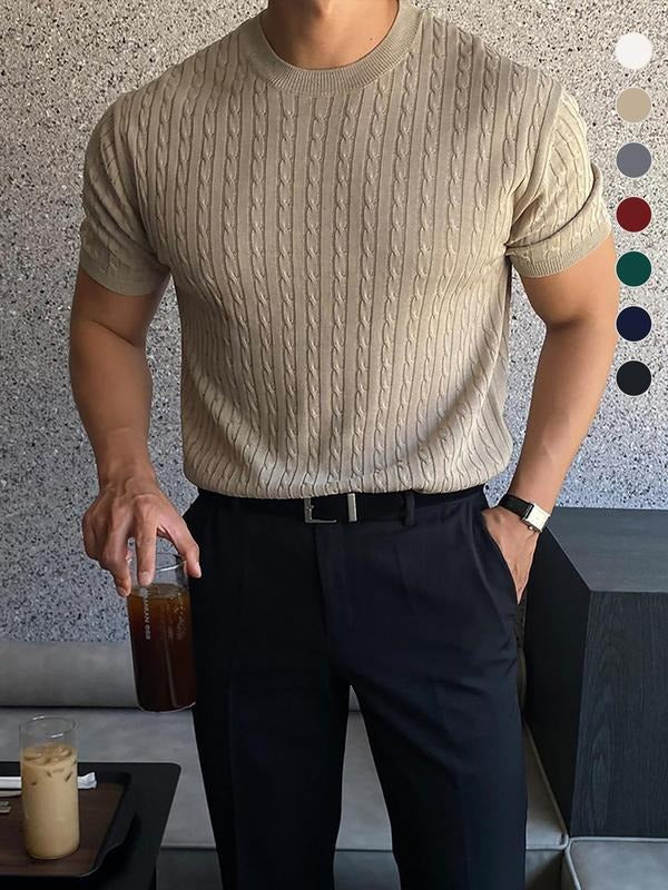 Men's Cable- Short-Sleeve T-Shirt