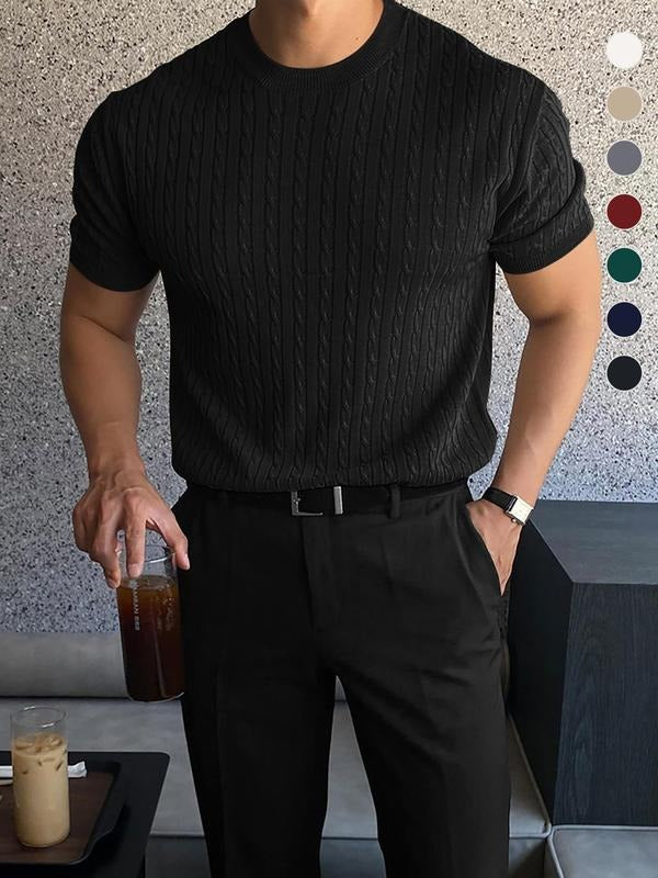 Men's Cable- Short-Sleeve T-Shirt