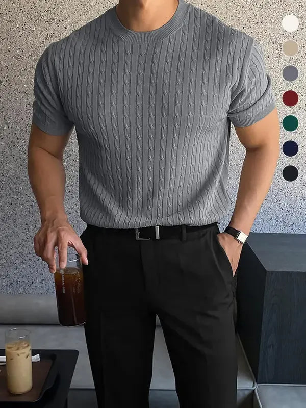 Men's Cable- Short-Sleeve T-Shirt