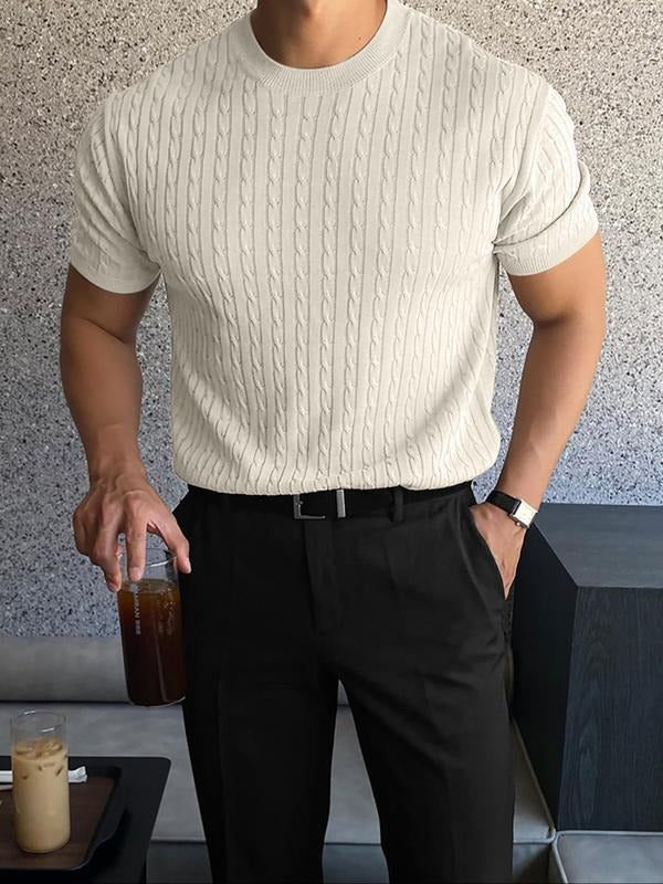 Men's Cable- Short-Sleeve T-Shirt