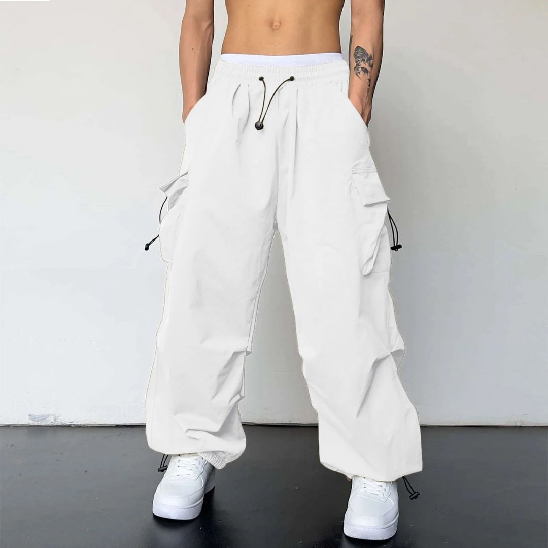 Men's Cargo Joggers with Adjustable Waist