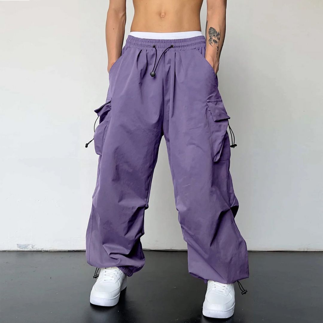 Men's Cargo Joggers with Adjustable Waist