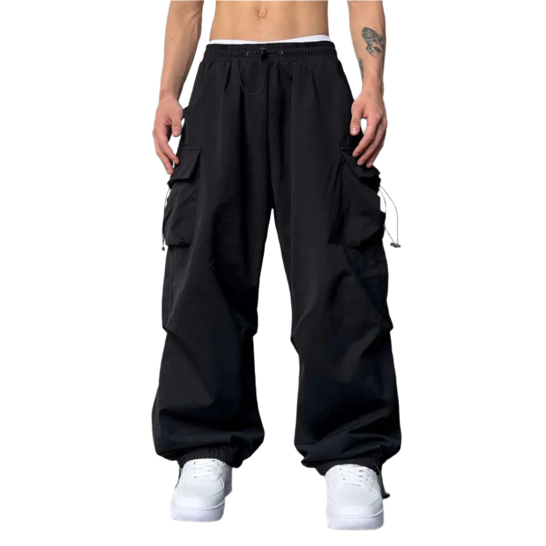 Men's Cargo Joggers with Adjustable Waist