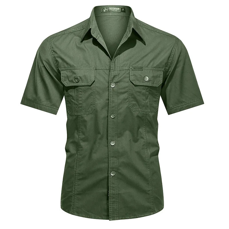 Men's Casual Button-Up Shirt