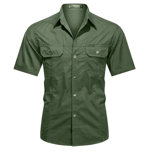 Men's Casual Button-Up Shirt