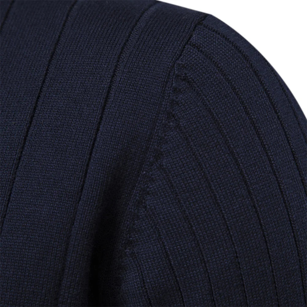 Men's Casual Quarter-Zip Pullover Sweater
