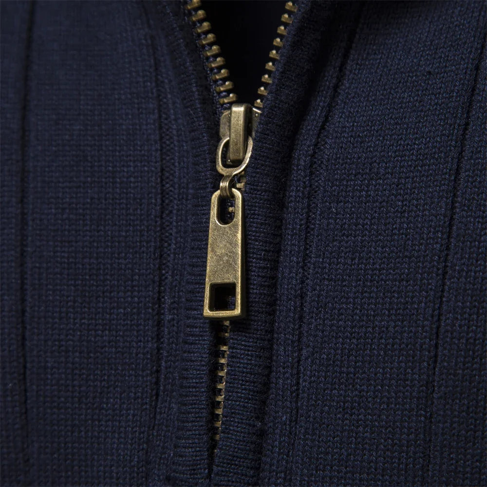 Men's Casual Quarter-Zip Pullover Sweater