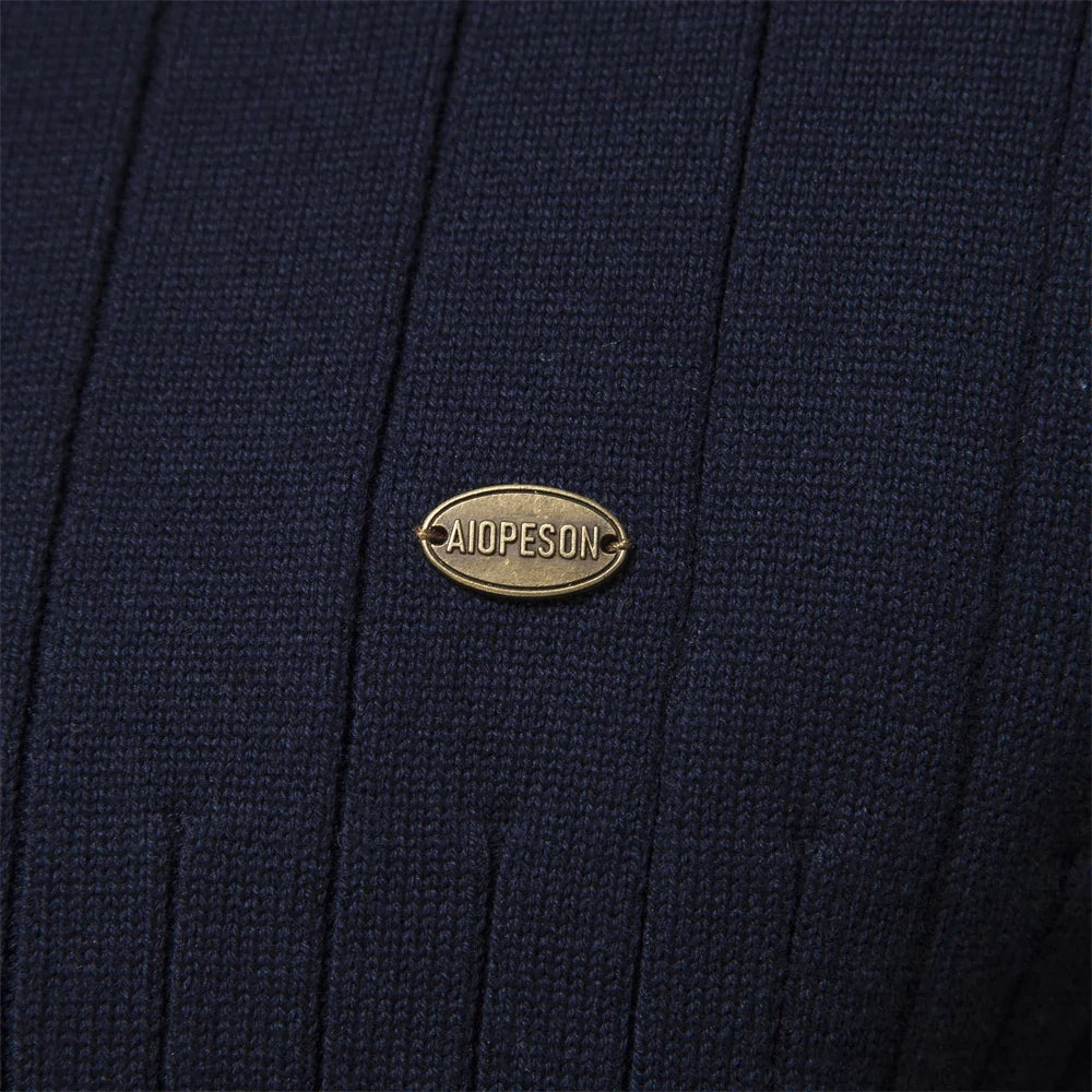 Men's Casual Quarter-Zip Pullover Sweater