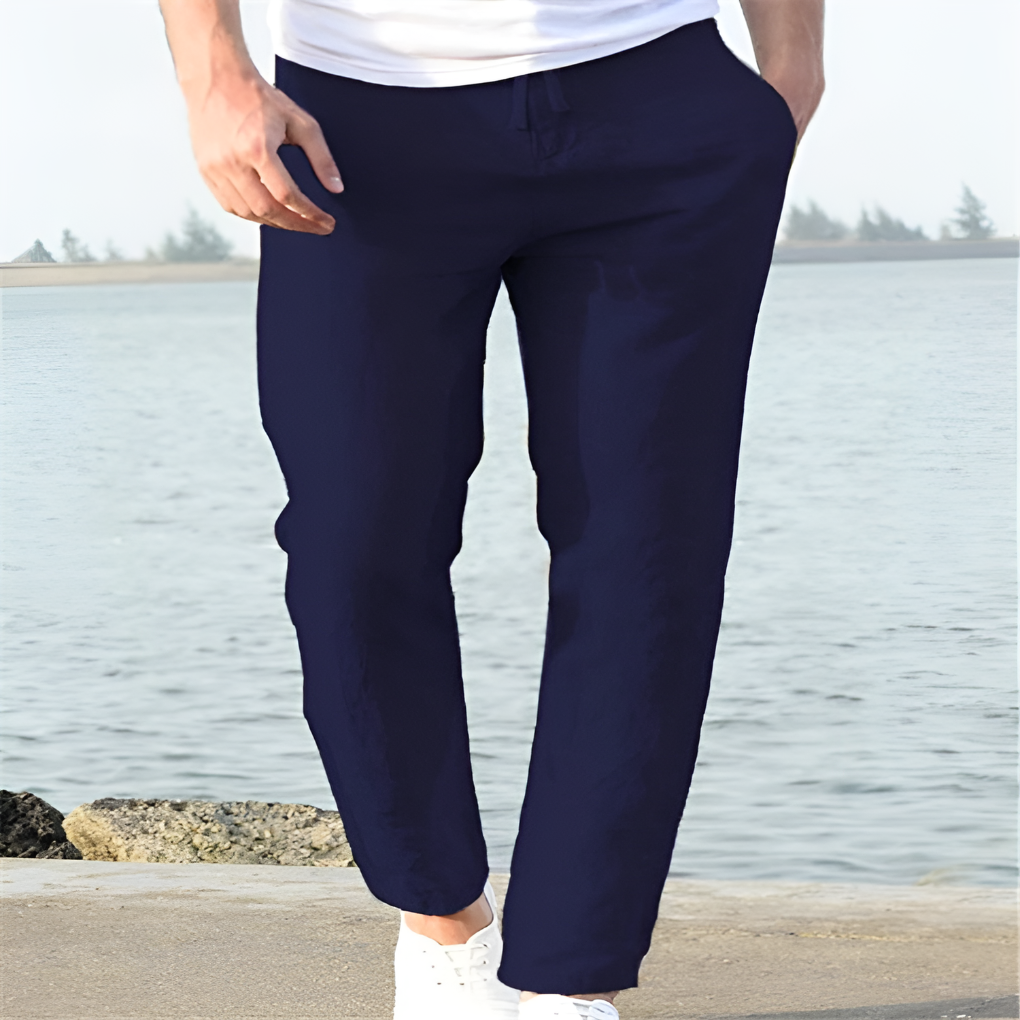 Men's Casual Summer Trousers with Airy Design