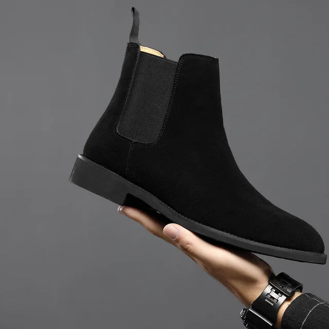 Men's Chelsea Boots with Elastic Sides