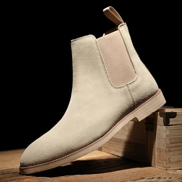 Men's Chelsea Boots with Elastic Sides