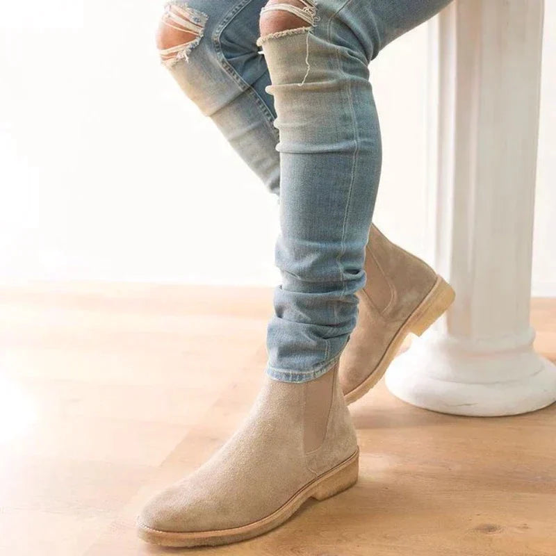 Men's Chelsea Boots with Elastic Sides