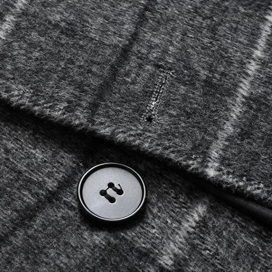 Men's Classic Plaid Overcoat