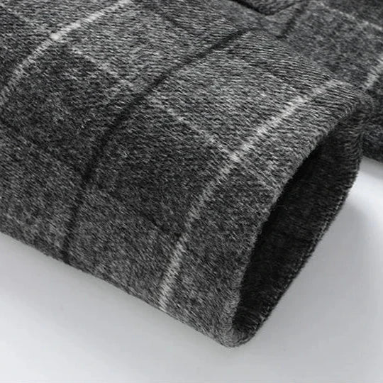 Men's Classic Plaid Overcoat