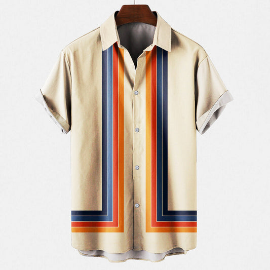 Men's Classic Retro-Style Shirt for Versatile Wear