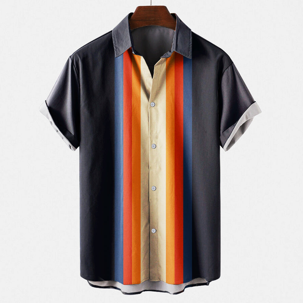 Men's Classic Retro-Style Shirt for Versatile Wear