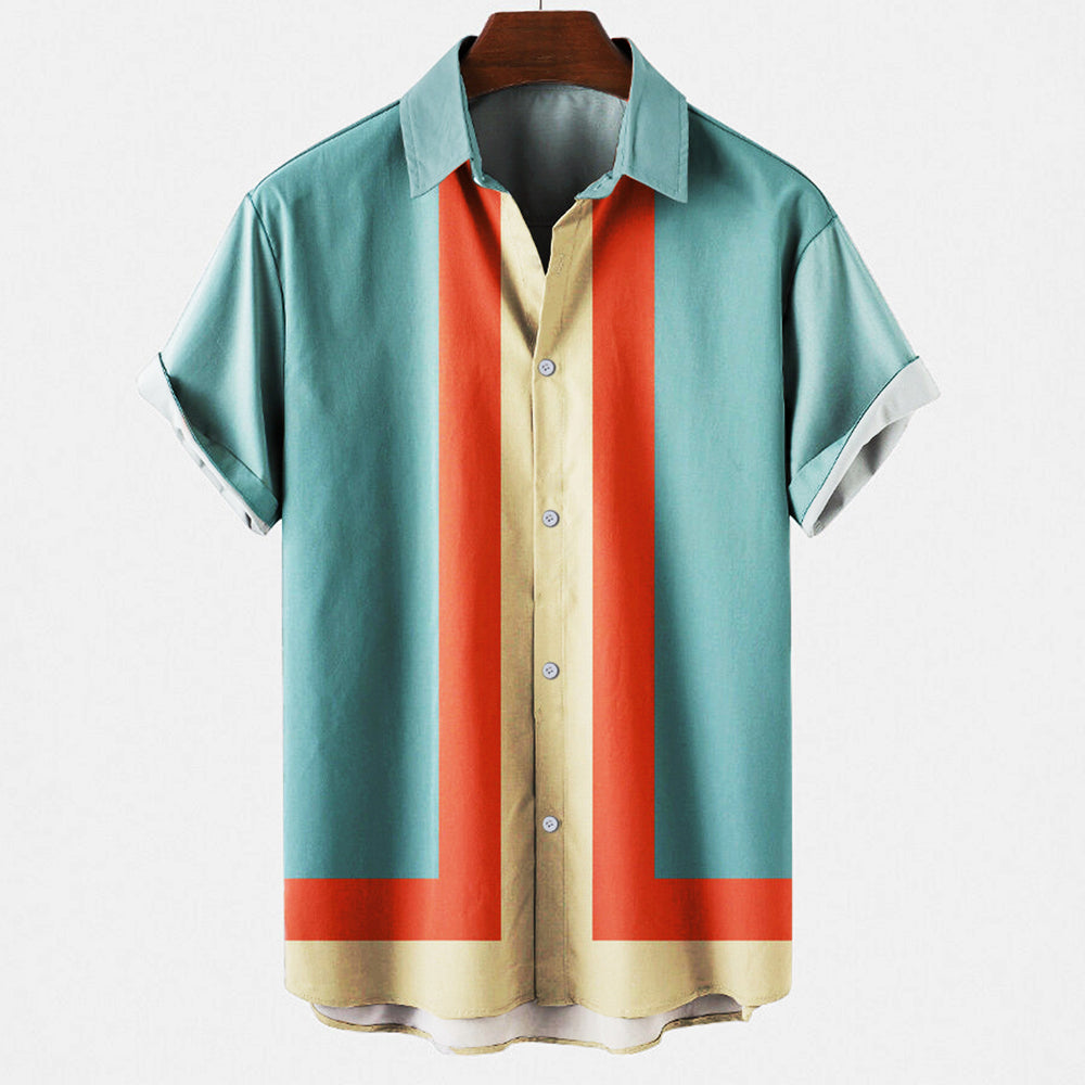 Men's Classic Retro-Style Shirt for Versatile Wear