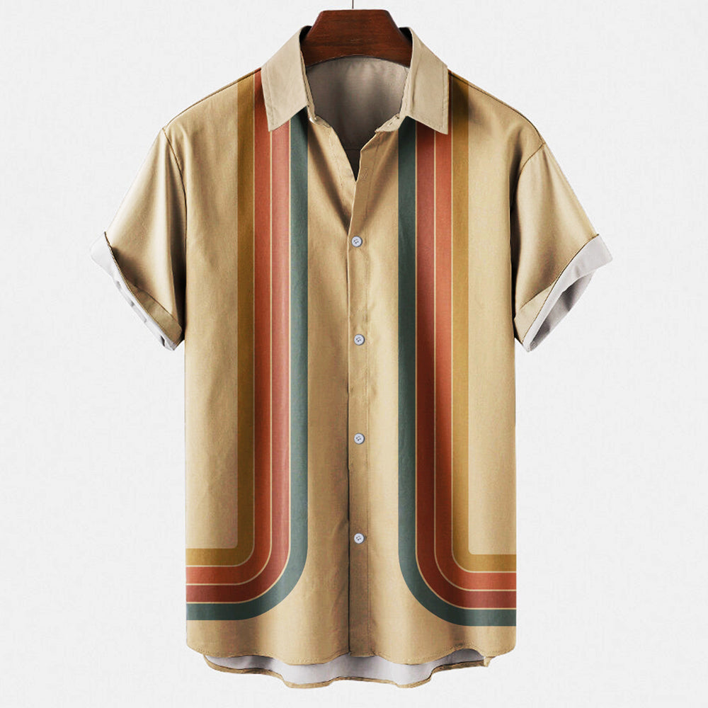 Men's Classic Retro-Style Shirt for Versatile Wear