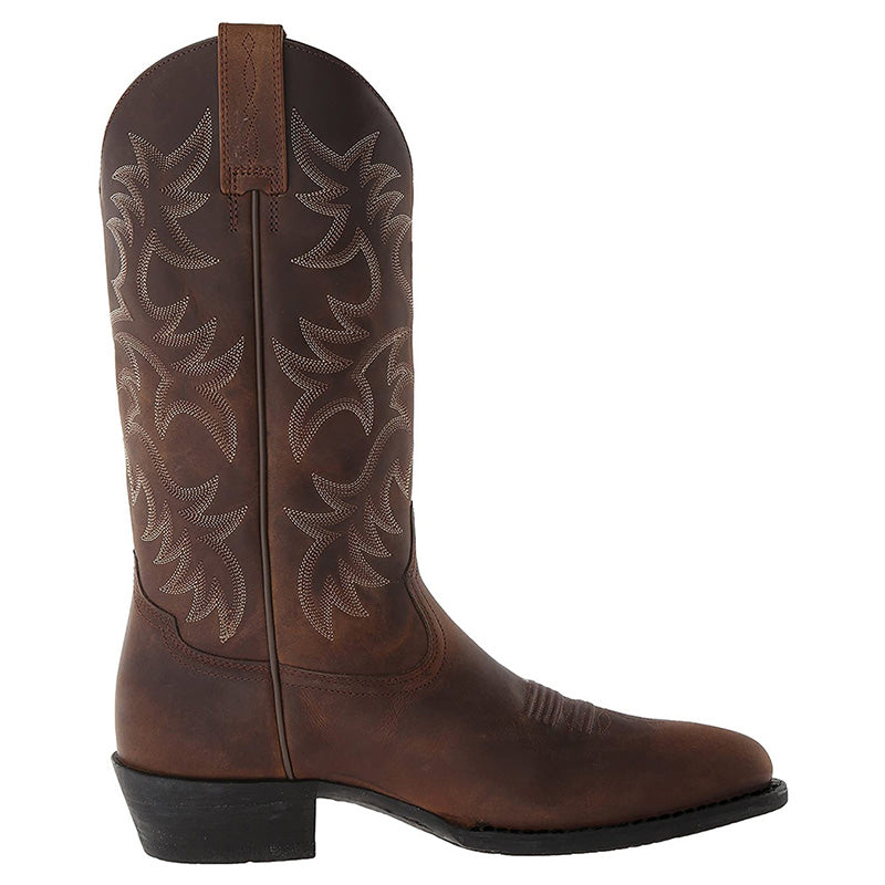 Men's Comfortable Cowboy Boots | Black & Brown