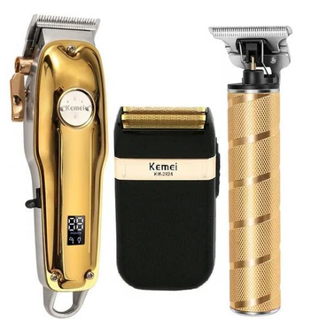 Men's Cordless Gold Hair Clipper Set