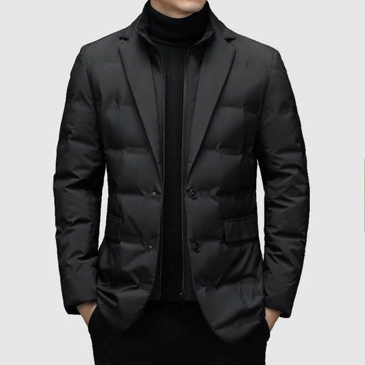 Men's Double-Breasted Puffer Parka Jacket