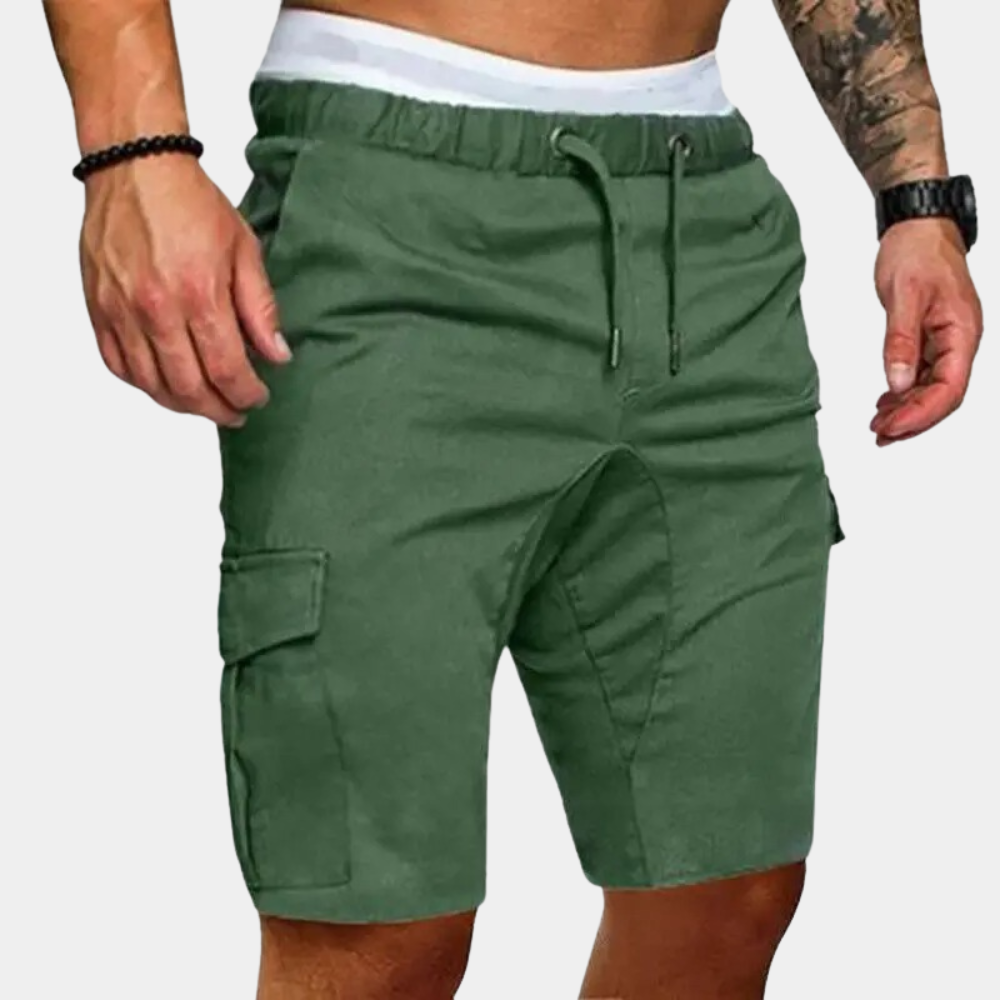 Men's Drawstring Cargo Shorts