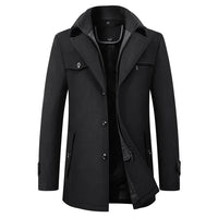Men's Elegant Long Trench Coat