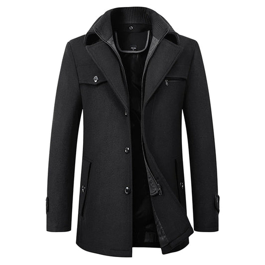 Men's Elegant Long Trench Coat